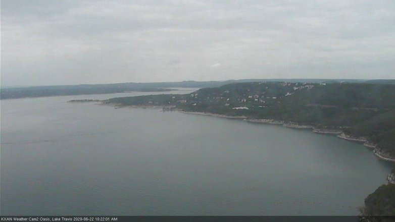 Lake Travis webcam, June 22, 2020 10:25 AM CT