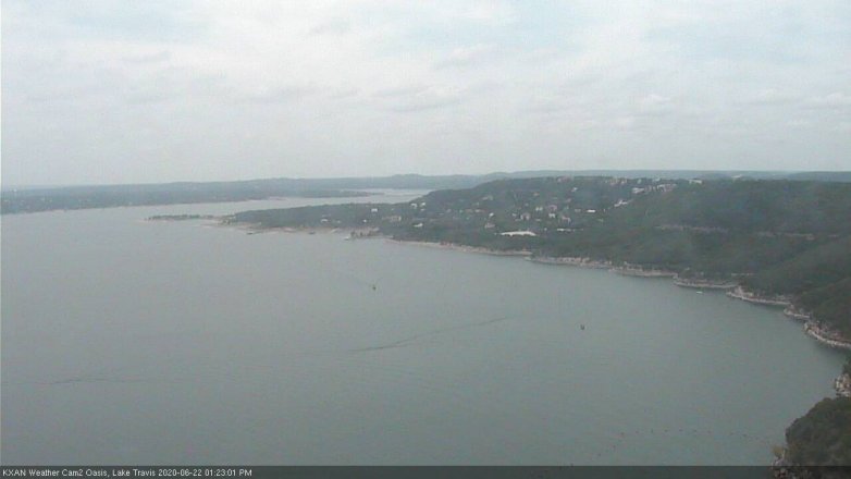 Lake Travis webcam, June 22, 2020 1:25 PM CT