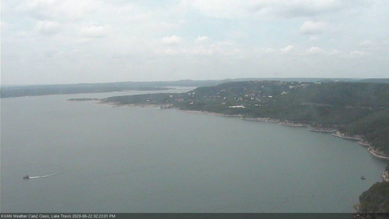 Lake Travis webcam, June 22, 2020 2:25 PM CT