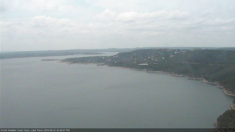 Lake Travis webcam, June 22, 2020 2:45 PM CT