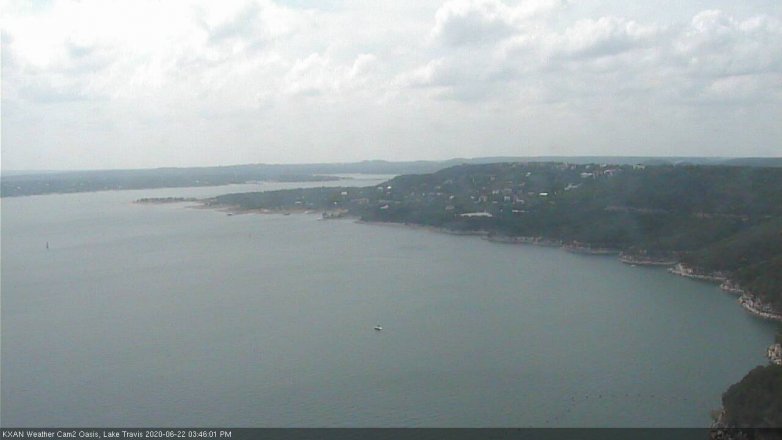 Lake Travis webcam, June 22, 2020 3:45 PM CT