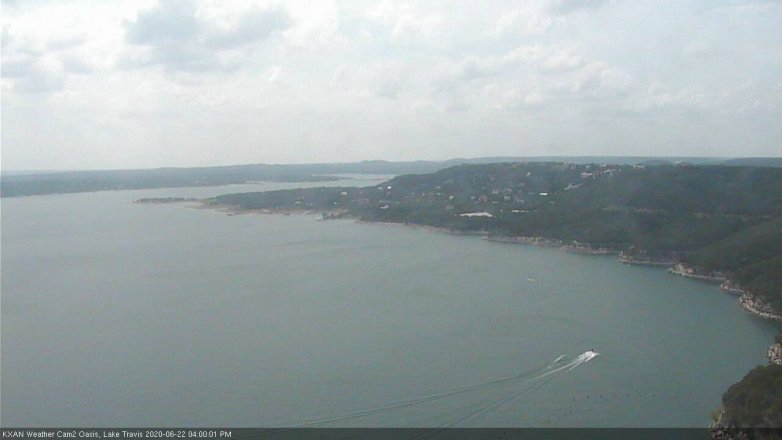 Lake Travis webcam, June 22, 2020 4:00 PM CT
