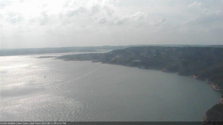 Lake Travis webcam, June 22, 2020 5:25 PM CT