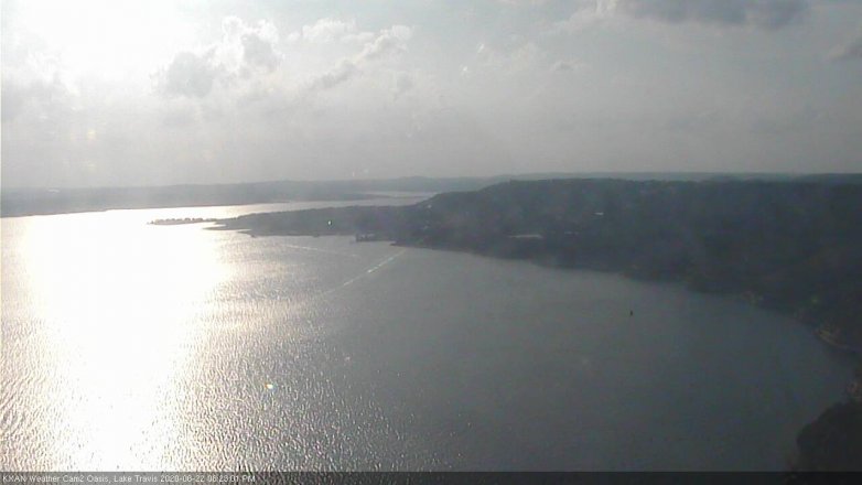 Lake Travis webcam, June 22, 2020 6:25 PM CT