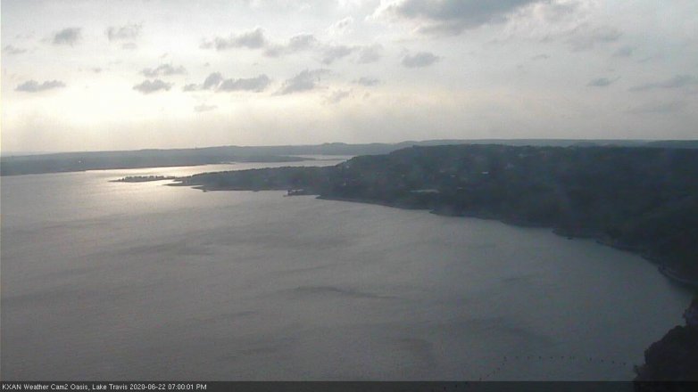 Lake Travis webcam, June 22, 2020 7:00 PM CT