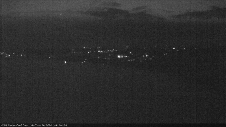 Lake Travis webcam, June 22, 2020 9:25 PM CT
