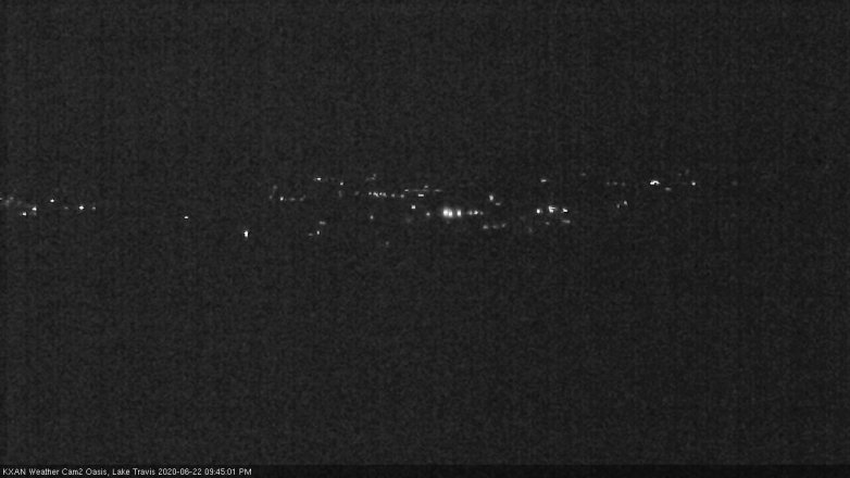 Lake Travis webcam, June 22, 2020 9:45 PM CT