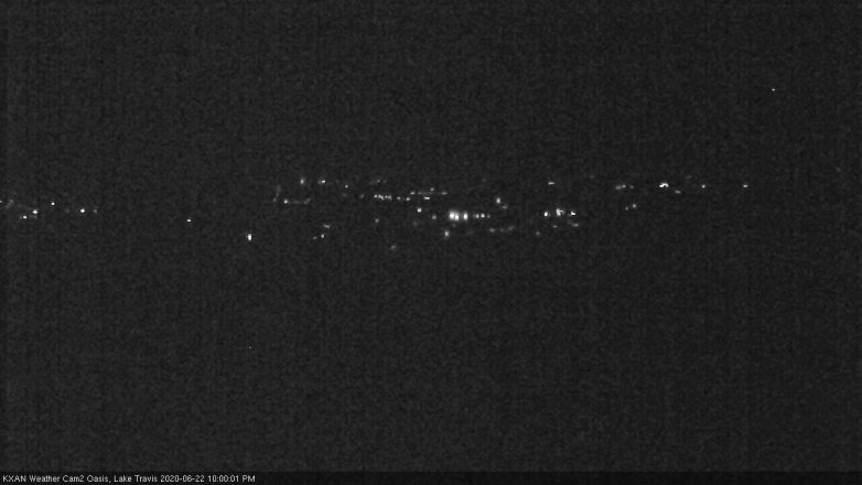 Lake Travis webcam, June 22, 2020 10:00 PM CT