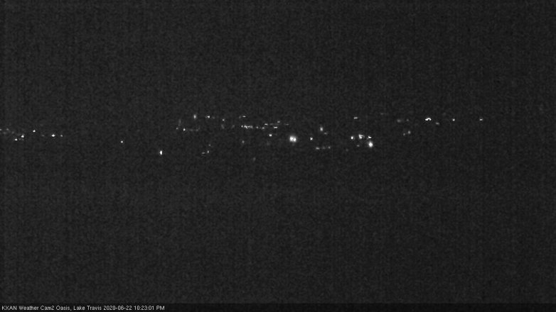 Lake Travis webcam, June 22, 2020 10:25 PM CT