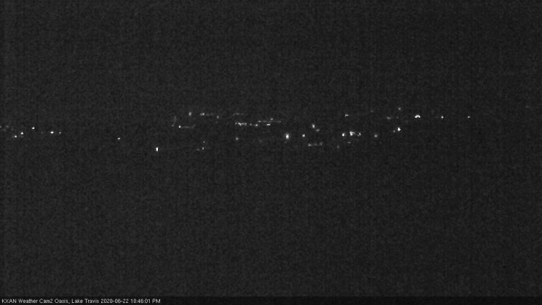 Lake Travis webcam, June 22, 2020 10:45 PM CT