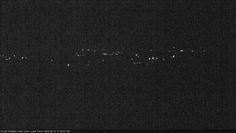 Lake Travis webcam, June 22, 2020 11:00 PM CT