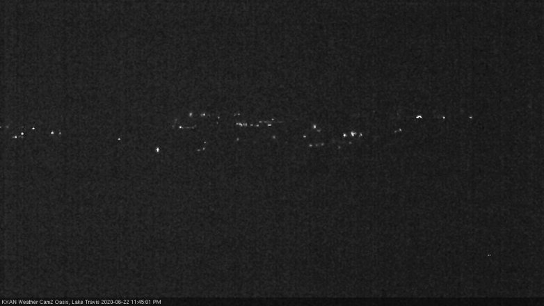 Lake Travis webcam, June 22, 2020 11:45 PM CT
