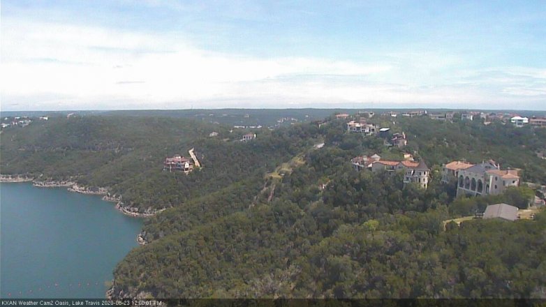 Lake Travis webcam, June 23, 2020 12:00 PM CT