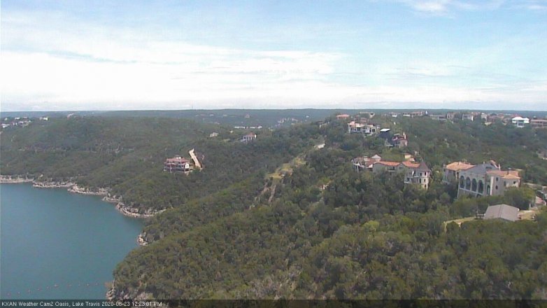 Lake Travis webcam, June 23, 2020 12:25 PM CT