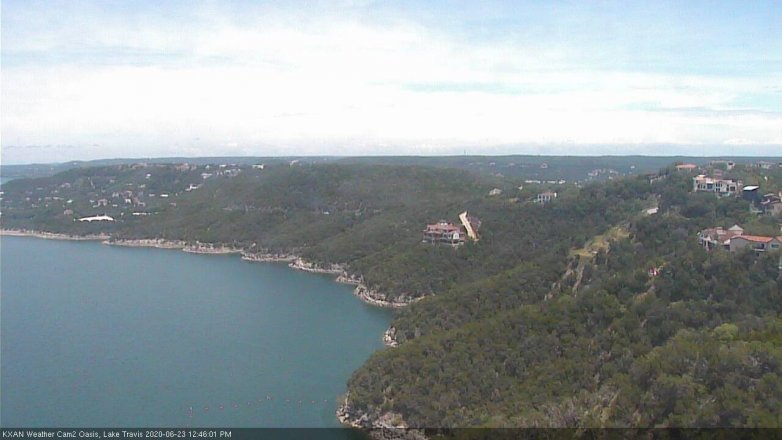 Lake Travis webcam, June 23, 2020 12:45 PM CT
