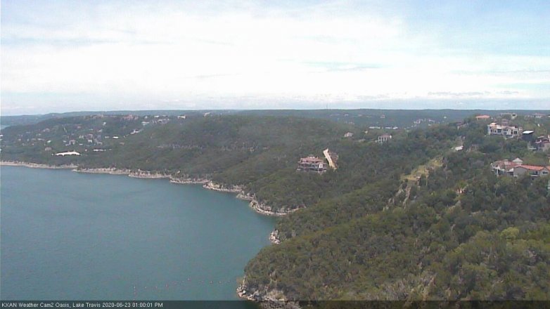 Lake Travis webcam, June 23, 2020 1:00 PM CT