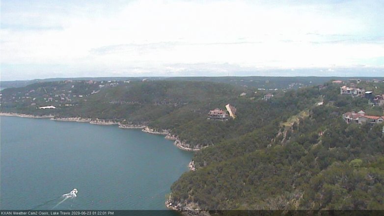 Lake Travis webcam, June 23, 2020 1:25 PM CT