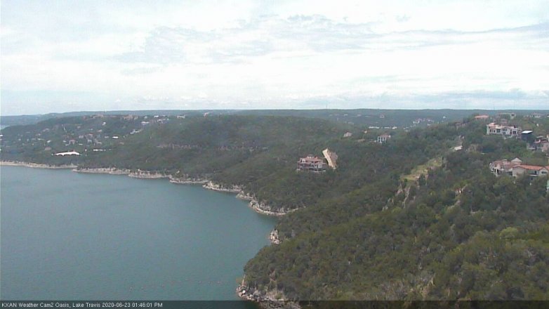 Lake Travis webcam, June 23, 2020 1:45 PM CT