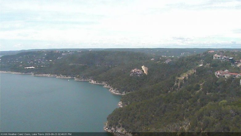 Lake Travis webcam, June 23, 2020 2:45 PM CT