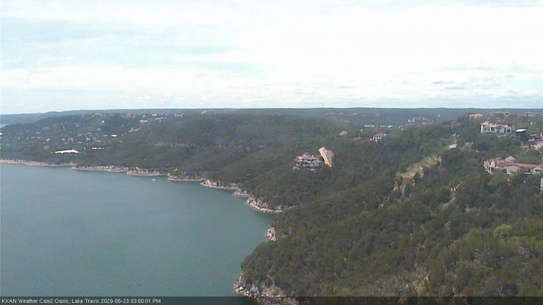 Lake Travis webcam, June 23, 2020 3:00 PM CT