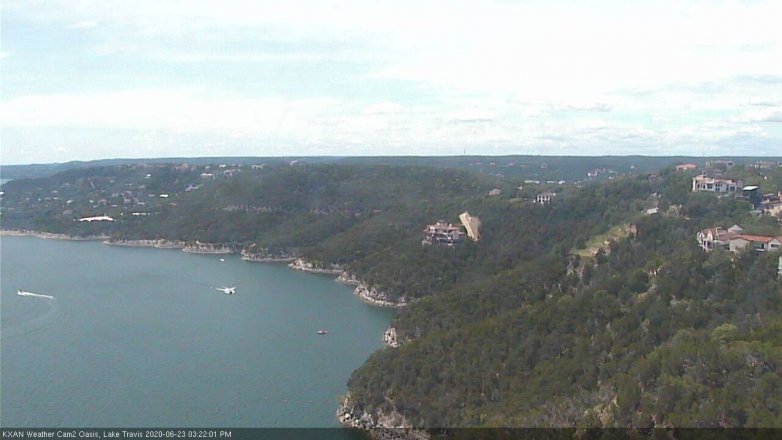 Lake Travis webcam, June 23, 2020 3:25 PM CT