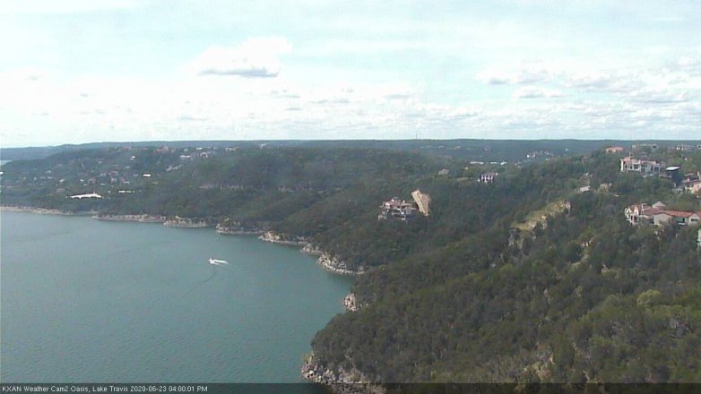 Lake Travis webcam, June 23, 2020 4:00 PM CT