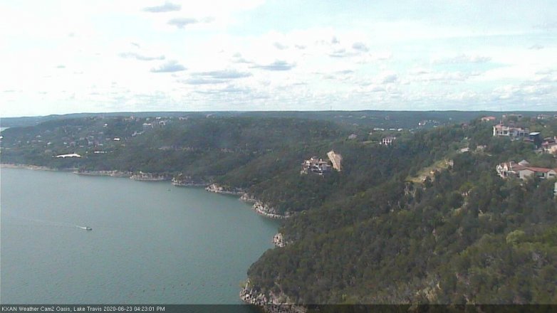 Lake Travis webcam, June 23, 2020 4:25 PM CT
