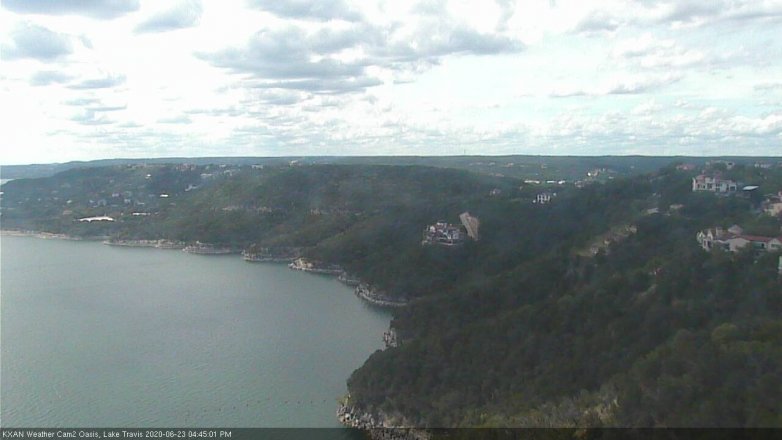 Lake Travis webcam, June 23, 2020 4:45 PM CT