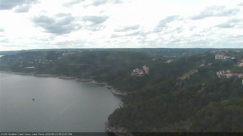 Lake Travis webcam, June 23, 2020 5:25 PM CT