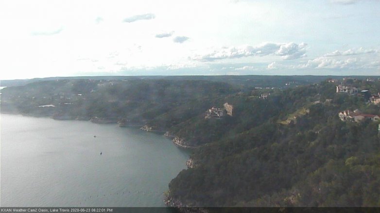 Lake Travis webcam, June 23, 2020 6:25 PM CT