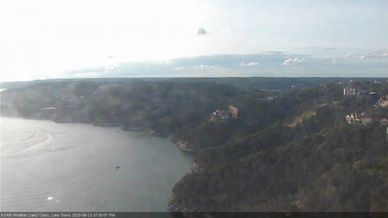 Lake Travis webcam, June 23, 2020 7:00 PM CT