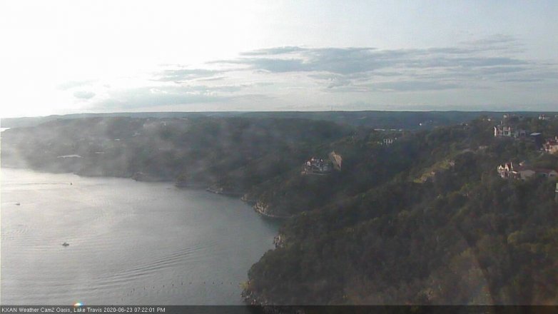 Lake Travis webcam, June 23, 2020 7:25 PM CT