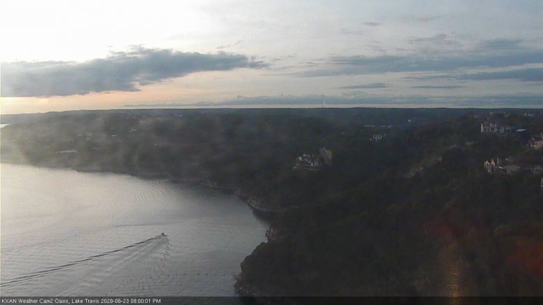 Lake Travis webcam, June 23, 2020 8:00 PM CT