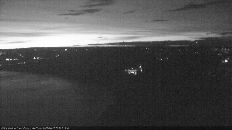 Lake Travis webcam, June 23, 2020 9:25 PM CT