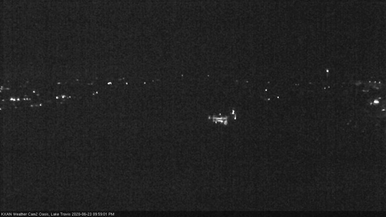 Lake Travis webcam, June 23, 2020 10:00 PM CT