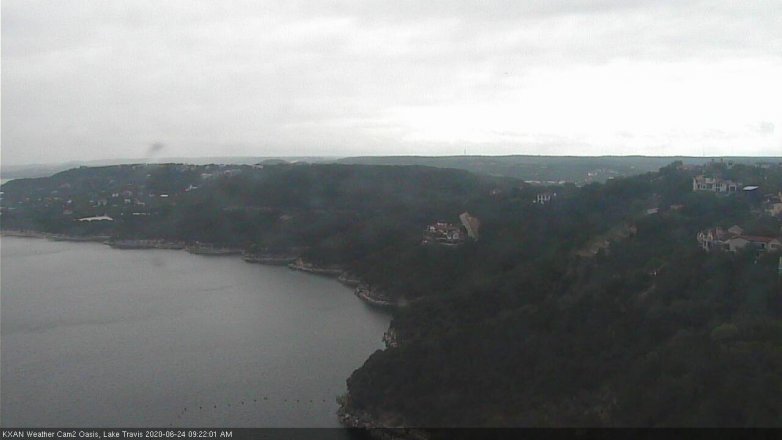 Lake Travis webcam, June 24, 2020 9:25 AM CT