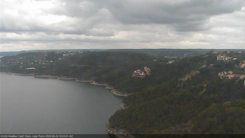 Lake Travis webcam, June 24, 2020 10:25 AM CT