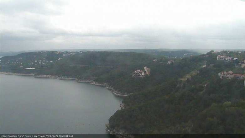 Lake Travis webcam, June 24, 2020 10:45 AM CT