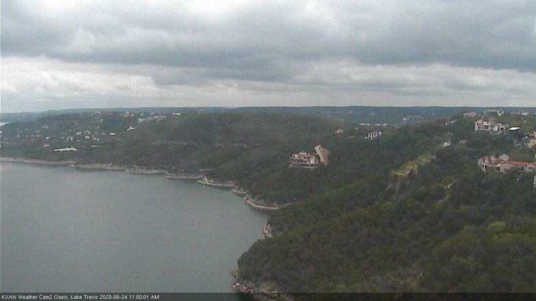 Lake Travis webcam, June 24, 2020 11:00 AM CT