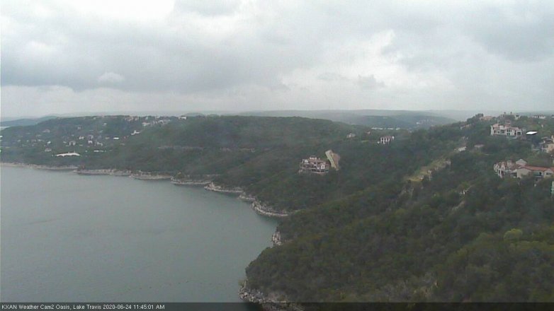 Lake Travis webcam, June 24, 2020 11:45 AM CT