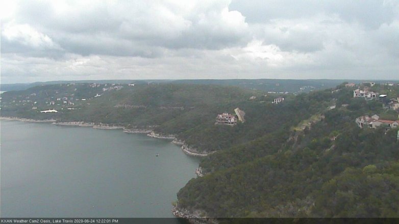 Lake Travis webcam, June 24, 2020 12:25 PM CT