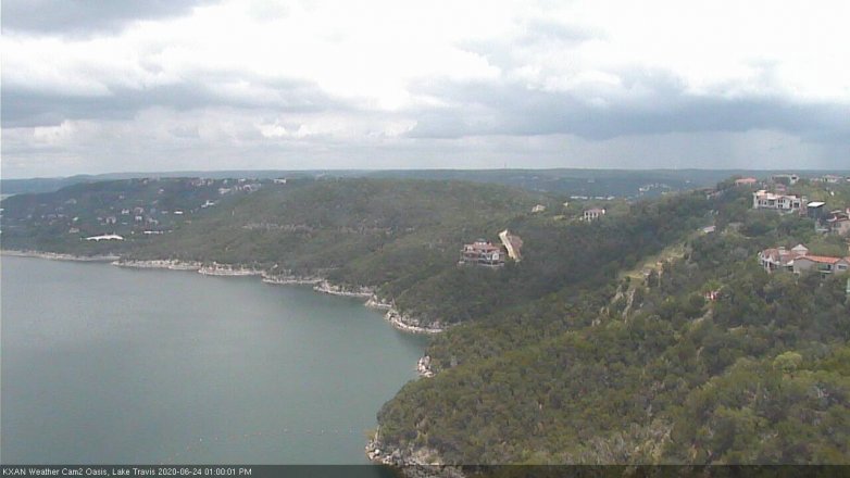 Lake Travis webcam, June 24, 2020 1:00 PM CT