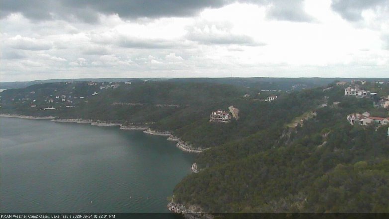 Lake Travis webcam, June 24, 2020 2:25 PM CT