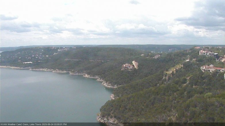 Lake Travis webcam, June 24, 2020 3:00 PM CT