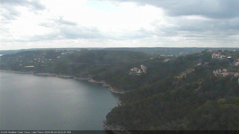 Lake Travis webcam, June 24, 2020 3:25 PM CT
