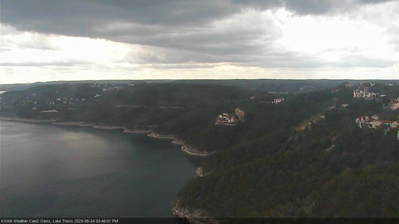 Lake Travis webcam, June 24, 2020 3:45 PM CT