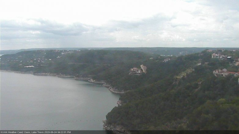 Lake Travis webcam, June 24, 2020 4:25 PM CT