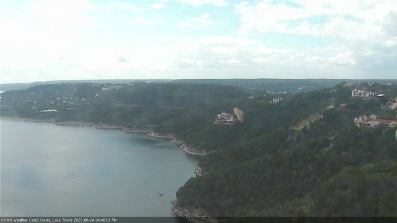 Lake Travis webcam, June 24, 2020 4:45 PM CT