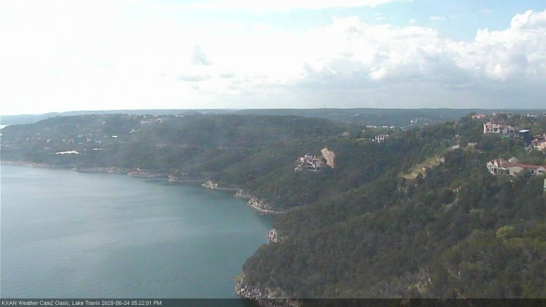 Lake Travis webcam, June 24, 2020 5:25 PM CT