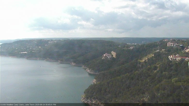Lake Travis webcam, June 24, 2020 5:45 PM CT